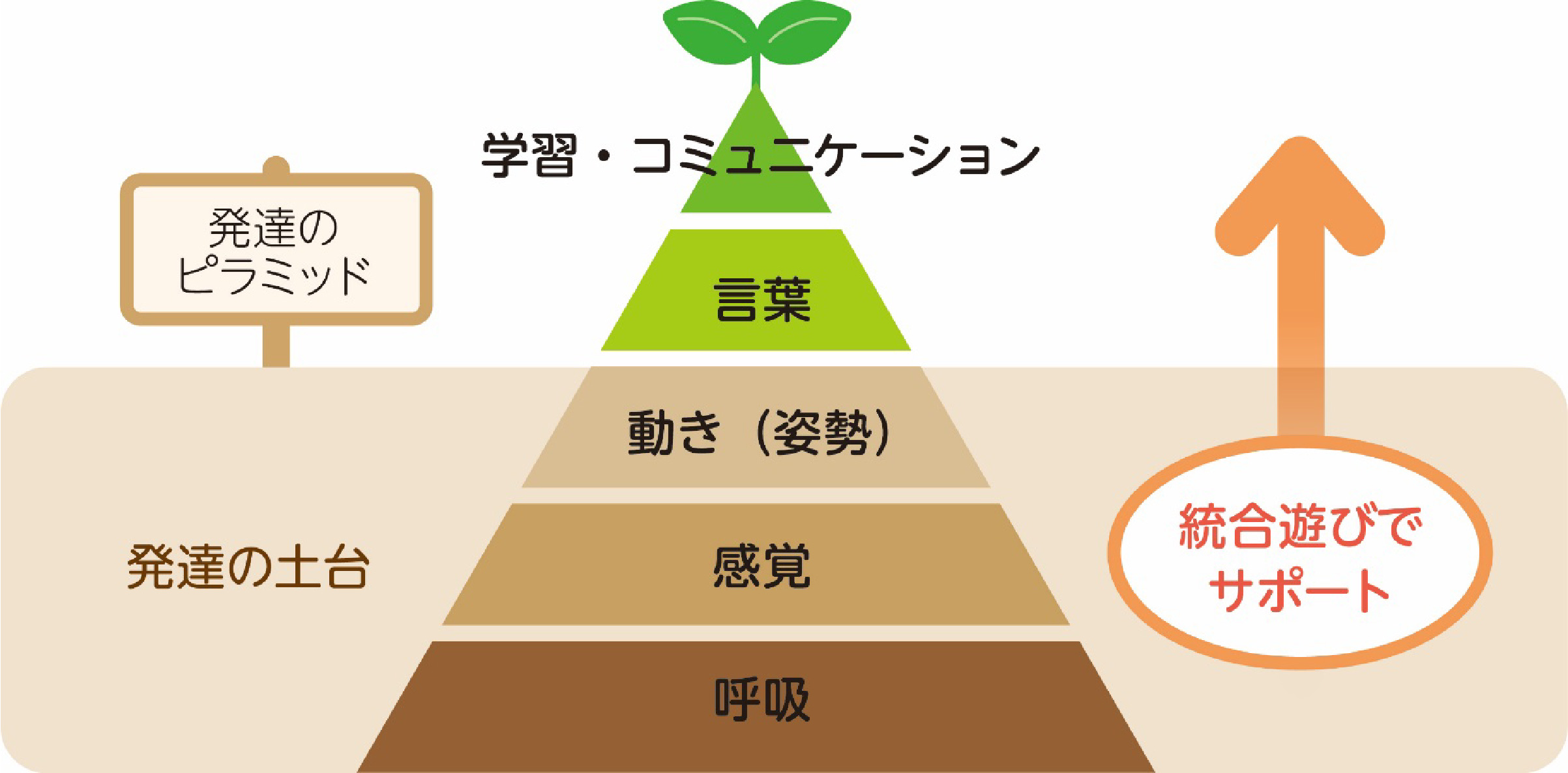 発達のピラミッド図解